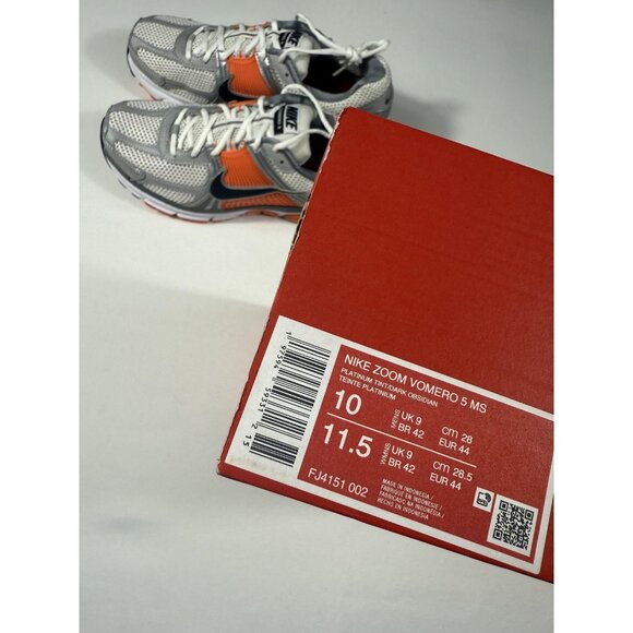 New Nike Zoom Vomero 5 MS Shoes Mens Size 10 Platinum Tint Orange FJ4151-002 - Picture 11 of 11